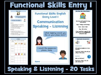 English Functional Skills Entry Level 1 Speaking and Listening