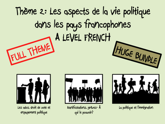 Les aspects de la vie politique- FULL THEME- A LEVEL FRENCH