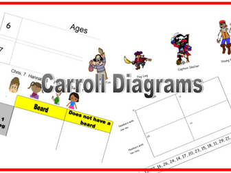 KS1/KS2 Carroll Diagram Pirates