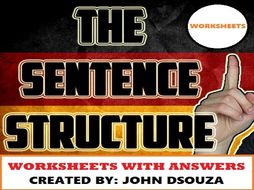 SENTENCE STRUCTURE WORKSHEETS & ANSWERS | Teaching Resources