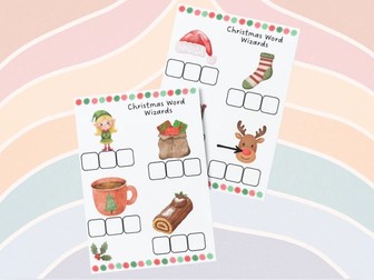 Christmas - CVC Word Writing