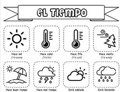 spanish ks3 el tiempo the weather booklet of activities