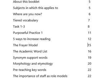 Whole School Literacy CPD Secondary School