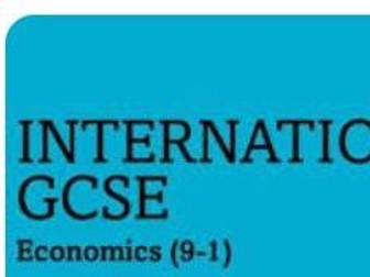 Pearson Edexcel IGCSE Economics 1.2 Business Economics