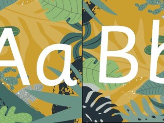 Jungle Play dough Alphabet Mats
