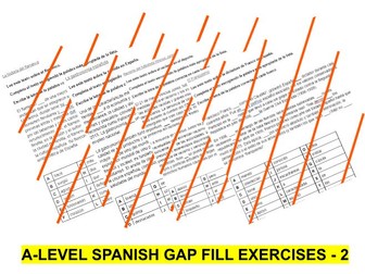 A-level Spanish gap fill exercises 4 themes-2