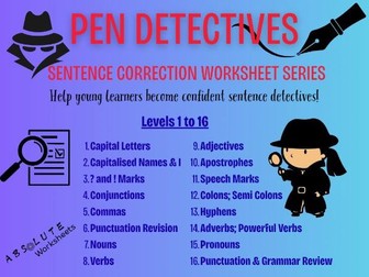 KS2 Punctuation Revision – SPAG Sentence Correction and Structure Worksheets