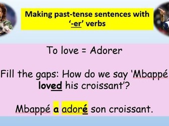 Passé composé with avoir - French past tense - KS3