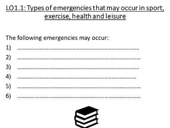 Level 3 Cambridge Technical in Sport - Unit 4 Workbook