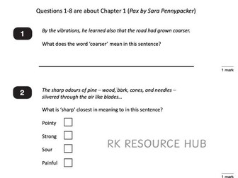Pax Ch1 SATs style reading comprehension