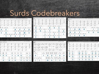 Surds Codebreakers (x 6)