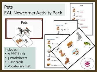 Pets EAL Newcomer Activity Pack