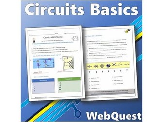 Circuits Webquest | Editable Digital Science Activity
