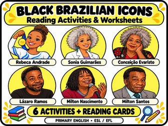Black Brazilian Icons | Reading Activities & Worksheets | ESL