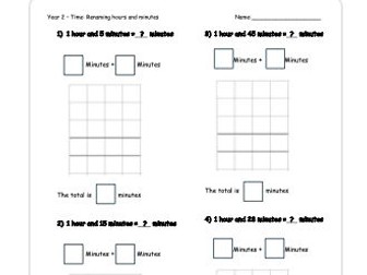 KS1/2-Renaming time (Maths)