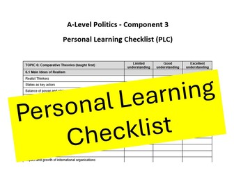 PLC Politics Edexcel - Component 3 Global Politics