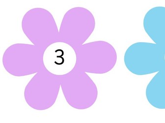 3 Times table flowers display