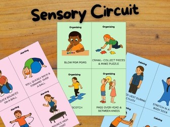 Sensory Circuit Cards | 60 Visual Activities for Focus & Calm