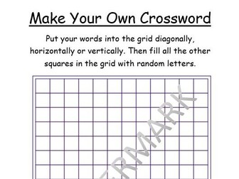 Make Your Own Crossword