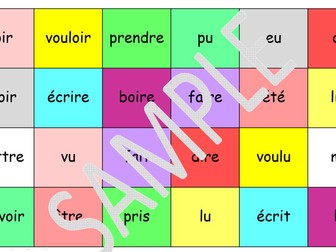 French perfect tense - irregular participles