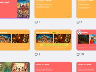 Navidad PPT/PDF and activity KS3/4