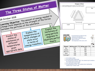 AQA 9-1 2.2.1 Chemistry & Trilogy, The three states of matter.