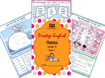 Phonics Book – Level 3 Book 1 ( Jolly Phonics / Letterland ) (Digraphs)