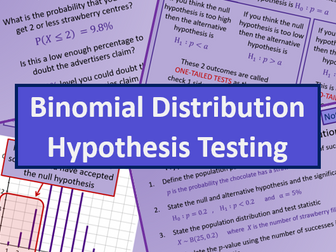 Binomial  hypothesis testing - A level AS Mathematics