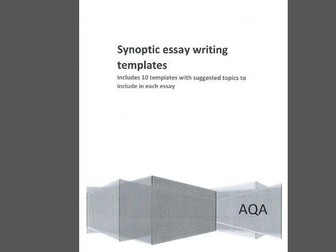 AQA Synpotic essay templates