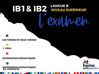 French  Oral Exam Language B High Level (HL)
