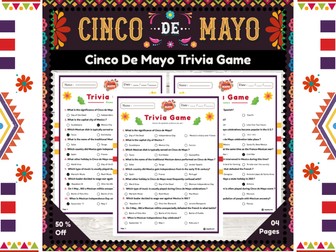Cinco De Mayo Trivia Game : Exciting Trivia Quiz Worksheets for All Ages