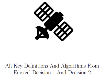 Edexcel A-Level Decision Revision Booklet & Revision Checklist (Full Course Coverage)