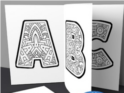 Kids Alphabet Coloring Book Pages Printable PDF by