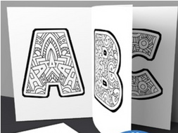 Kids Alphabet Coloring Book Pages - Printable PDF | Teaching Resources