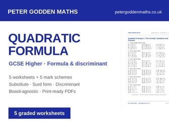 The Quadratic Formula | GCSE Higher