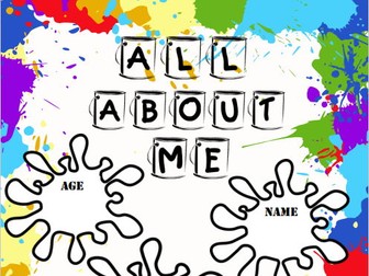 Paint Themed All About Me