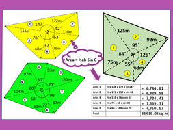 Area by Radial Survey PowerPoint | Teaching Resources