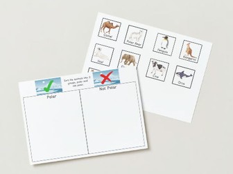 Polar and Not Polar Animal Sorting