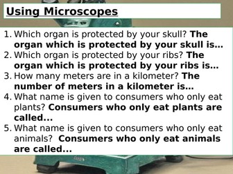 Complete Using Microscopes Lesson Package for SEN & Low-Ability Students