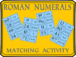 Roman numerals matching: converting between ordinary numbers and roman