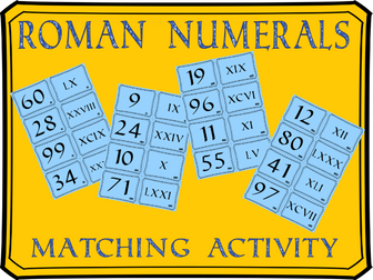 Roman numerals matching: converting between ordinary numbers and roman numerals