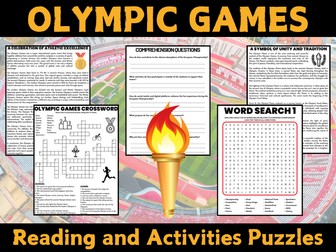 Olympic Games 2024: Reading and Activities Puzzles.