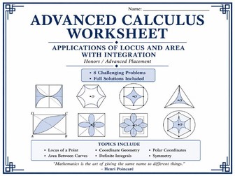 Advanced Calculus: Locus & Area