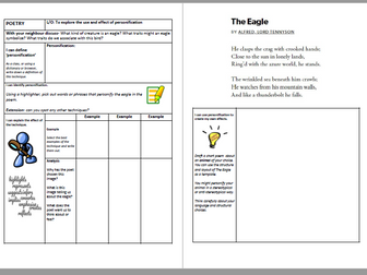 Personification Worksheet Lesson