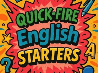 GCSE English Lesson Starter Activities