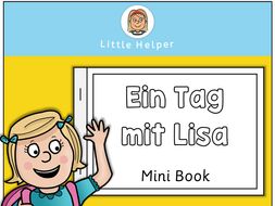 German Mini Book Daily Routine - Ein Tag mit Lisa