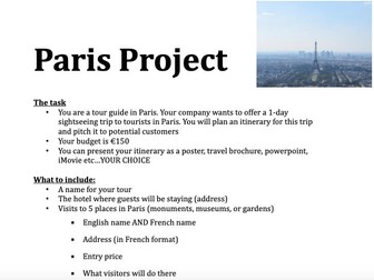 Paris Travel Research Project