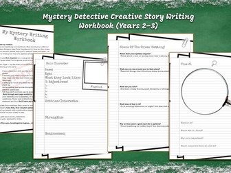Mystery Detective Creative Story Writing Workbook (Years 2–3)