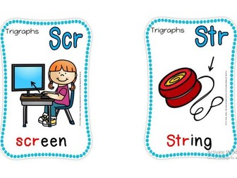 Trigraph Flash Cards
