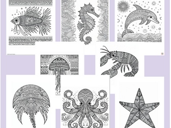 All At Sea Mindfulness Colouring Pages